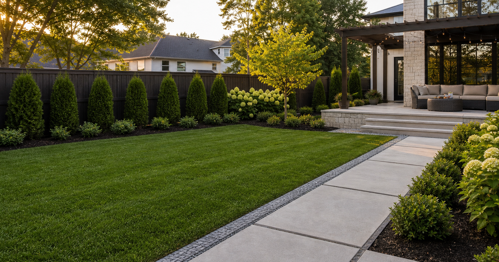 New lawn installation