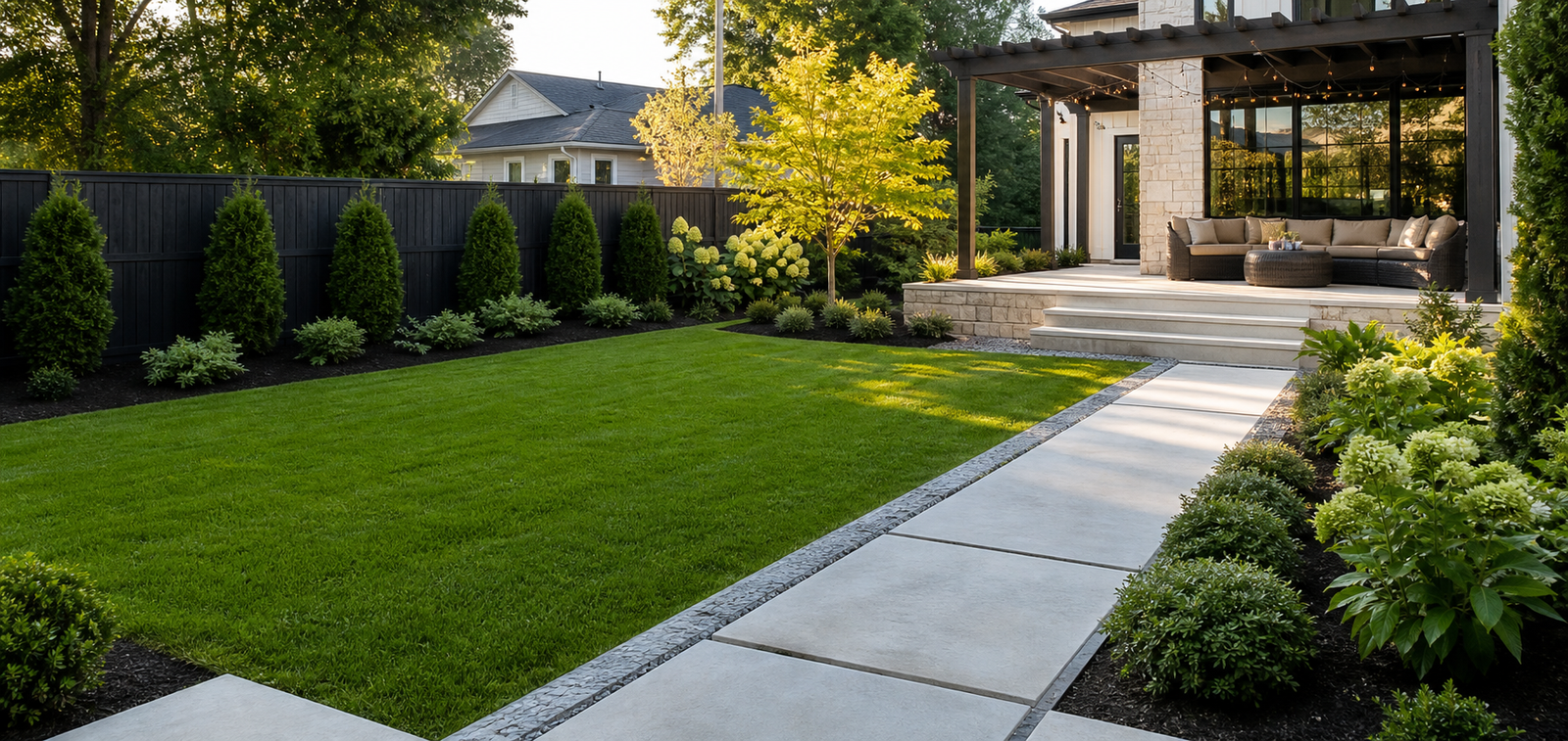 Landscaping project in Charlotte